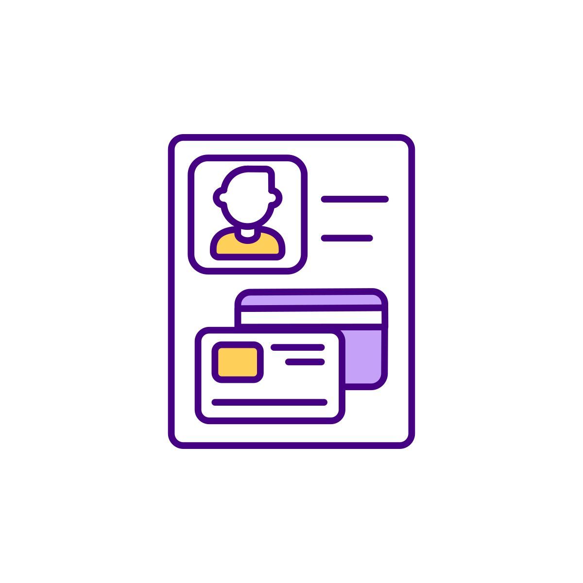 sensitive personal identifying information icon