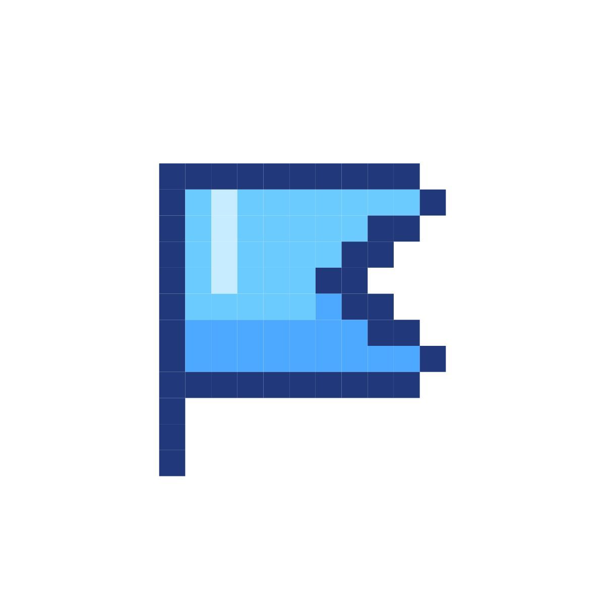 Bandera simple para reportar icon