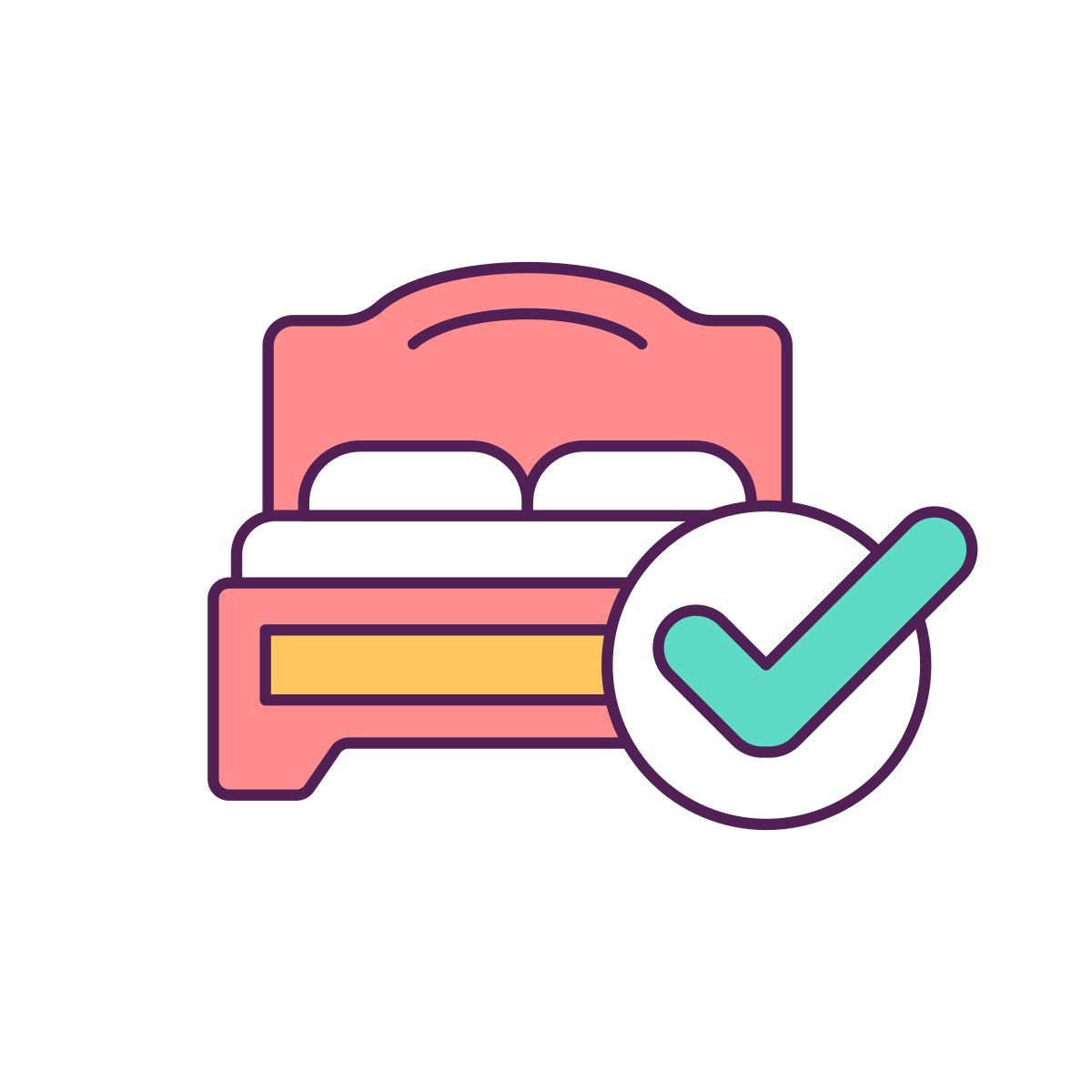 soft bed icon