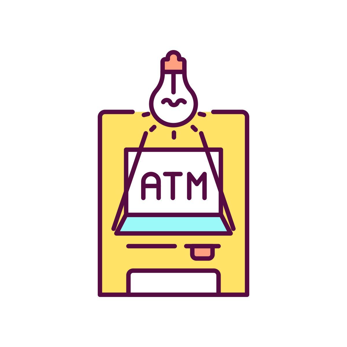 sufficient lighting near atm icon