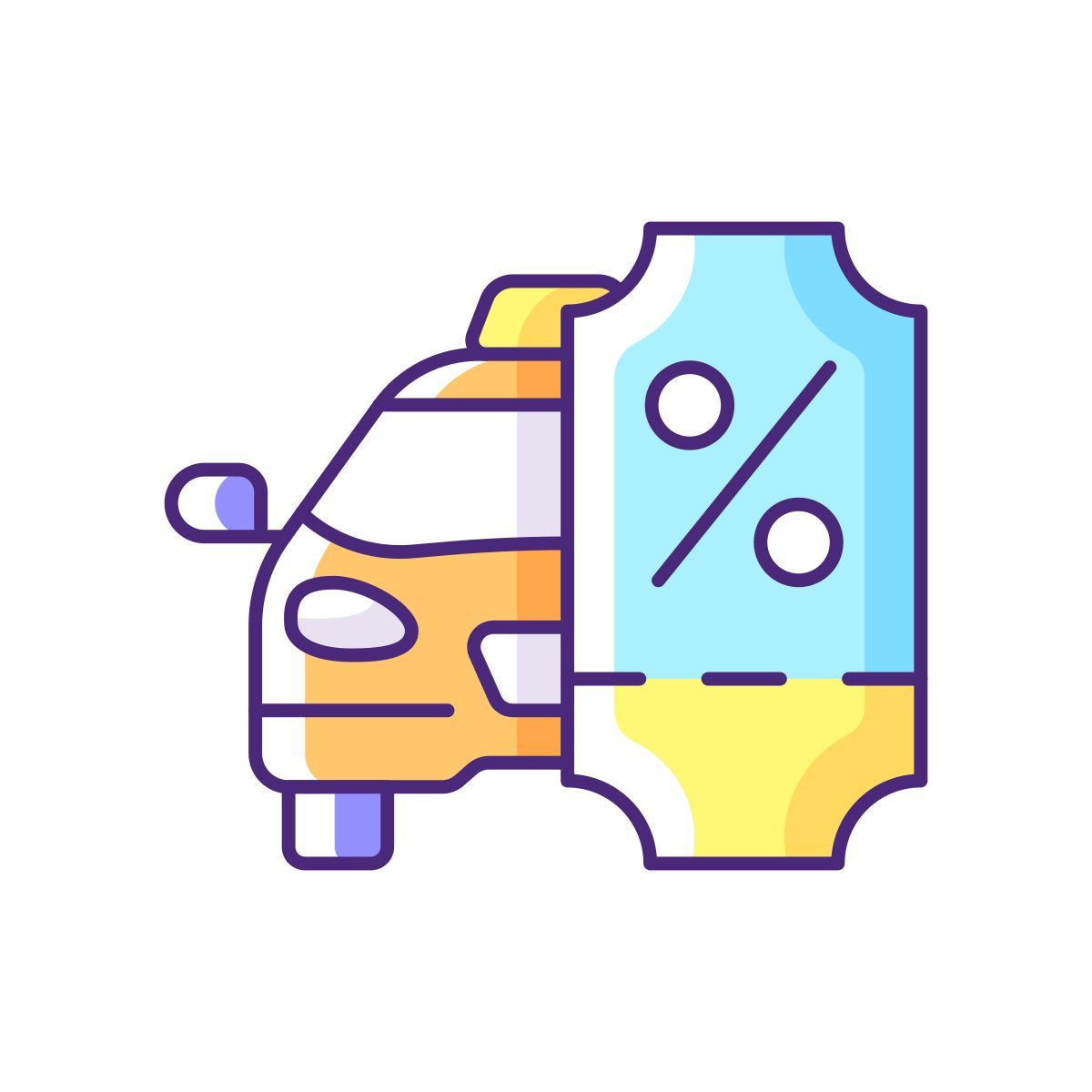 taxi discount program icon