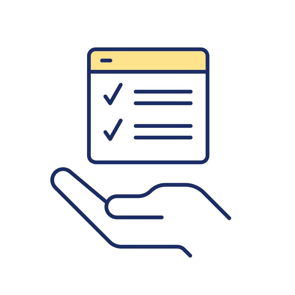 to do list with checkmarks icon