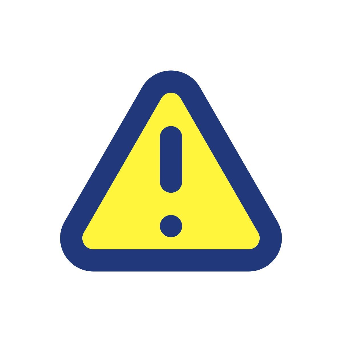 panneau d'avertissement en forme de triangle icon