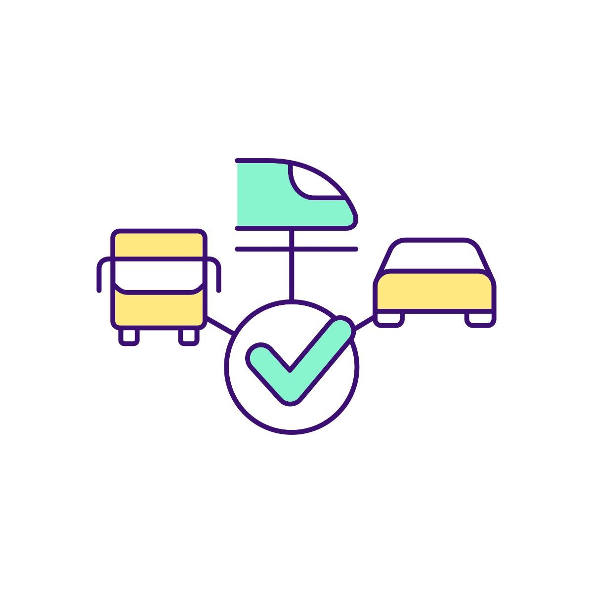 urban traffic organization icon