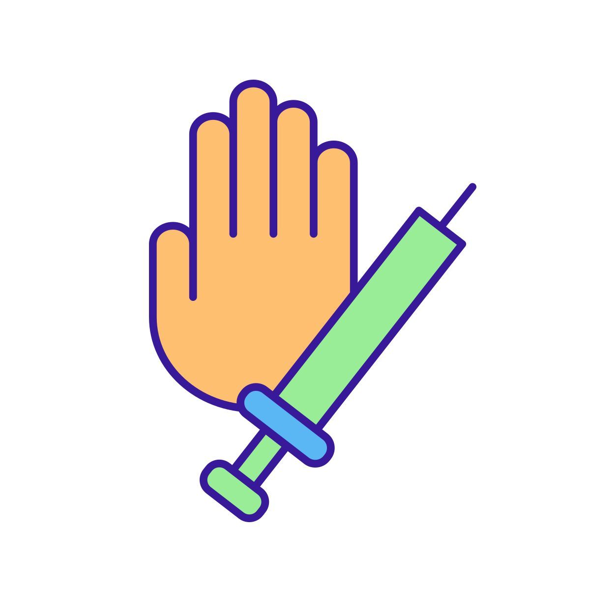 vaccination exemption icon
