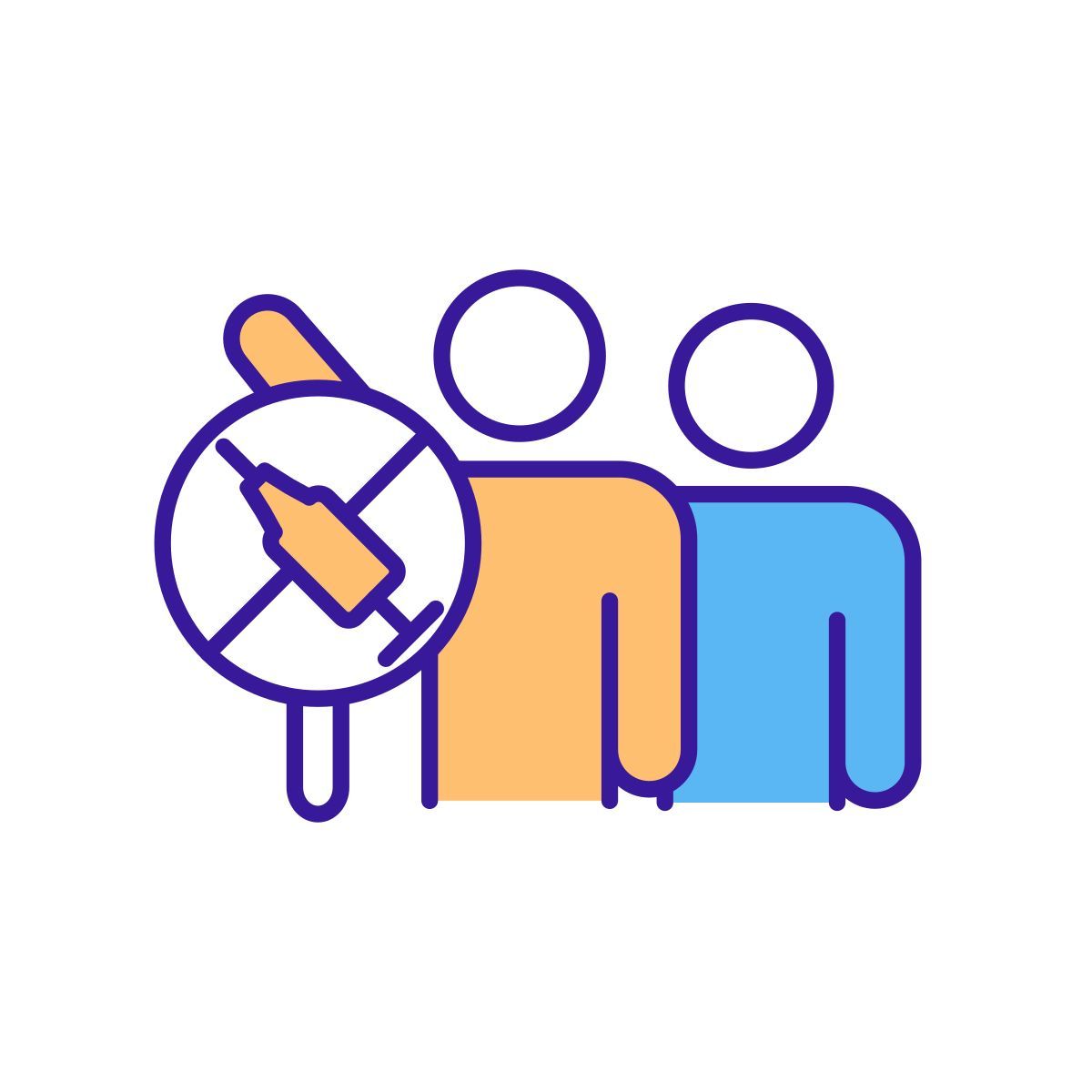 vaccination movement icon