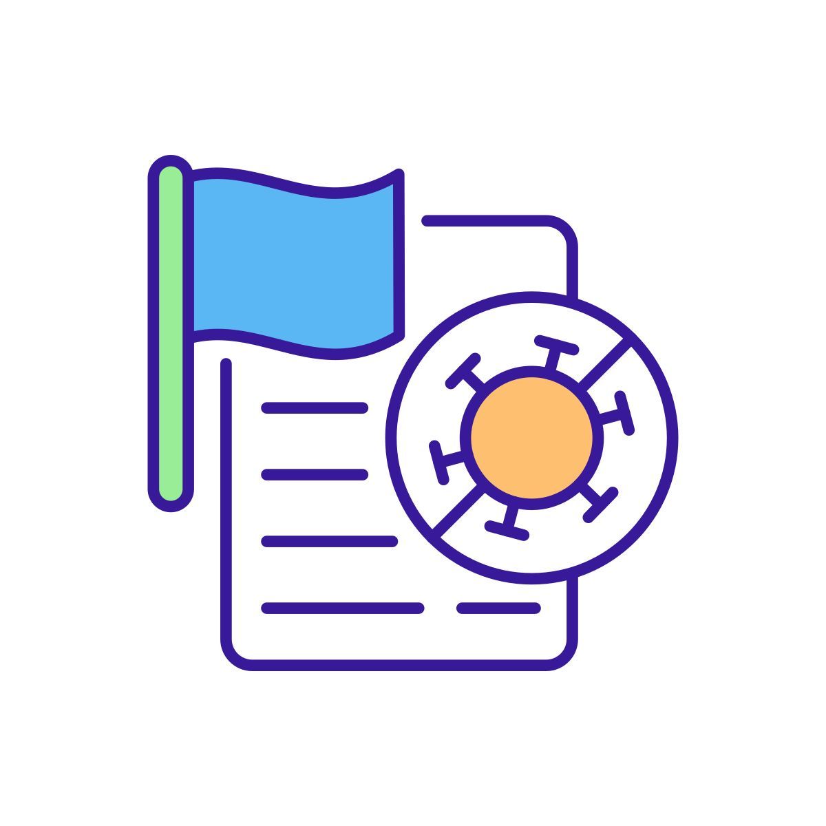 vaccination policy icon