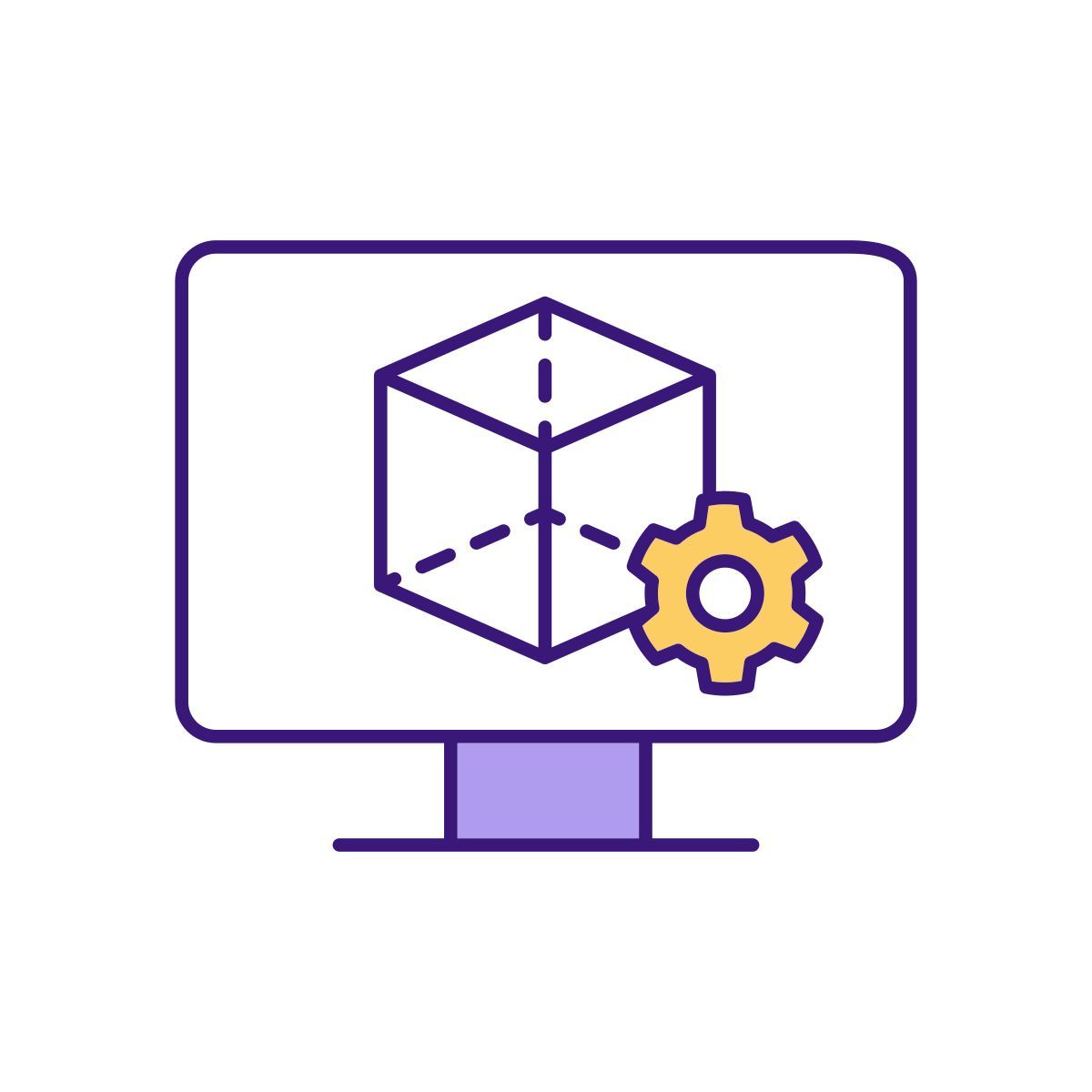 Simulation de modèle visuel icon