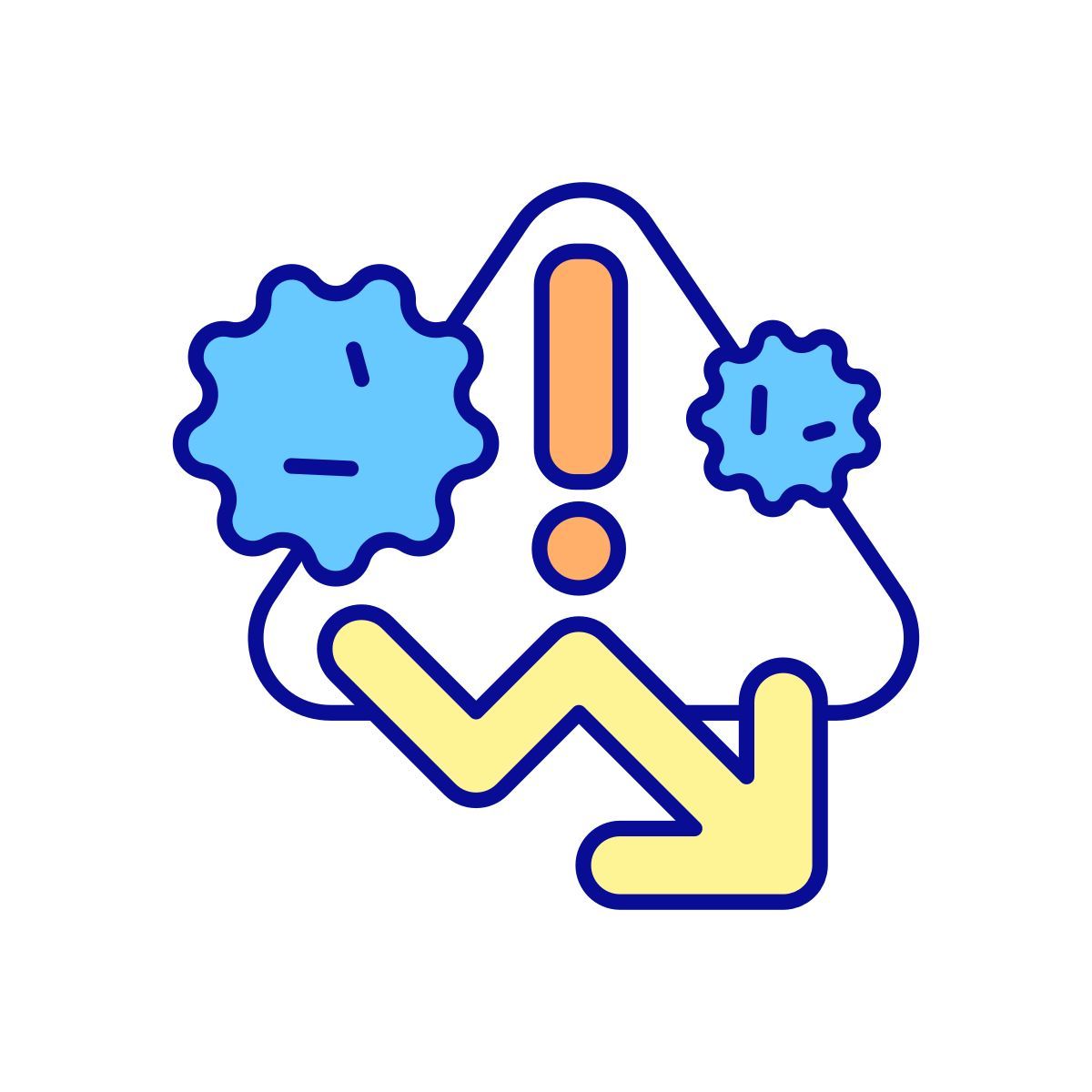 weak immune system icon