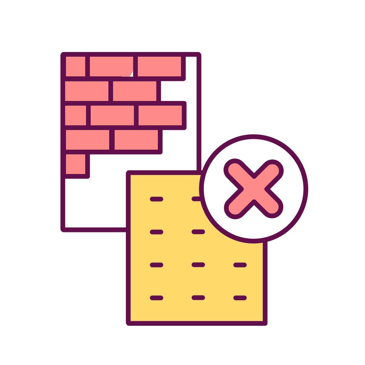 weak insulation icon