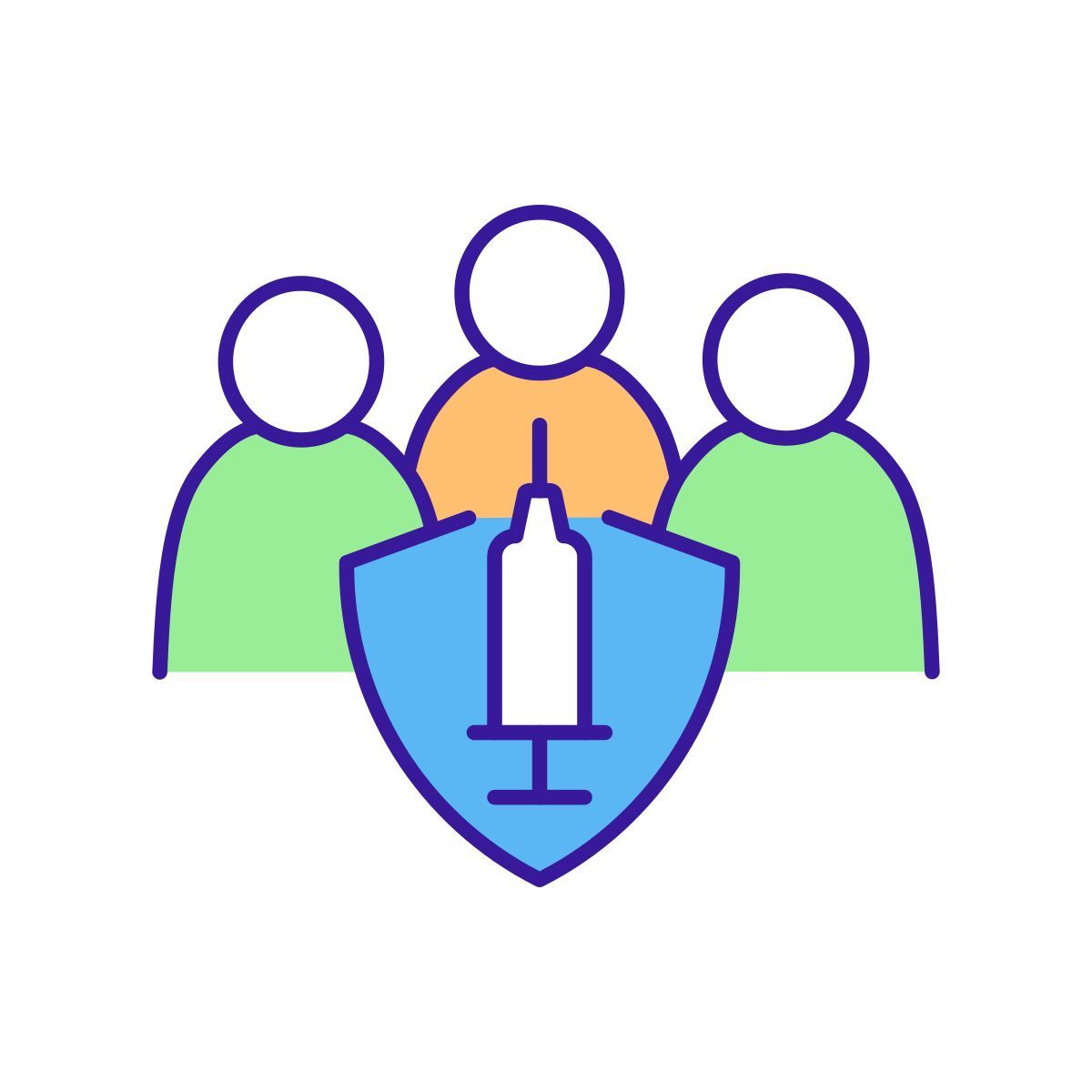 widespread vaccination icon