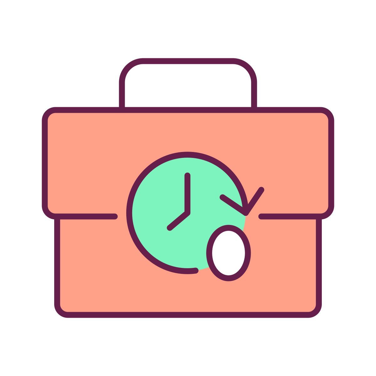 zero hours contract icon