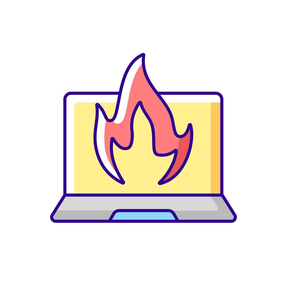 computer problem icon