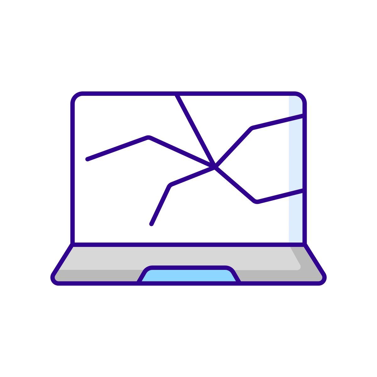 broken laptop icon