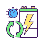 external Accumulator-Recycling-battery-recycling-filled-color-icons-papa-vector icon