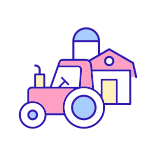 external Agriculture-economic-systems-filled-color-icons-papa-vector icon