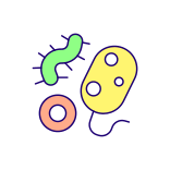 external Bacteria-agribusiness-and-smart-farming-filled-color-icons-papa-vector icon
