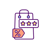 external Bargain-Hunting-consumer-behavior-filled-color-icons-papa-vector icon