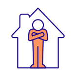 external Being-Lonely-At-Home-Alone-student-mental-health-filled-color-icons-papa-vector icon