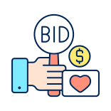 external Bid-auction-filled-color-icons-papa-vector-2 icon