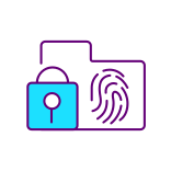 external Biometric-Security-digital-identity-filled-color-icons-papa-vector icon