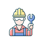 external Blue-Collar-Worker-social-status-filled-color-icons-papa-vector icon