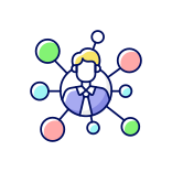 external Broker's-Connections-broker-services-filled-color-icons-papa-vector icon