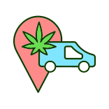 external Cannabis-Transportation-cannabis-filled-color-icons-papa-vector icon