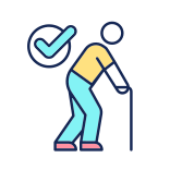 external Care-Of-Patients-With-Musculoskeletal-Injuries-medical-center-services-filled-color-icons-papa-vector icon