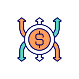 external Cash-Flow-wealth-management-filled-color-icons-papa-vector icon