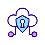 external Cloud-Security-online-security-filled-color-icons-papa-vector icon