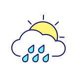 external Cloudy-Weather-With-Rainfall-smart-technologies-filled-color-icons-papa-vector icon
