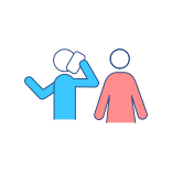 external Communication-Problem-divorce-filled-color-icons-papa-vector icon