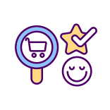 external Customer-Satisfaction-consumer-behavior-filled-color-icons-papa-vector icon