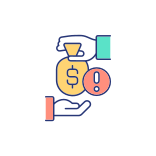 external Dangerous-Financial-Deals-saving-filled-color-icons-papa-vector icon
