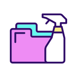 external Data-Cleaning-data-mining-and-big-data.-color.-concept-filled-color-icons-papa-vector icon