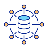 external Database-Network-data-management-filled-color-icons-papa-vector icon