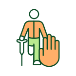 external Disability-hate-speech-concepts-filled-color-icons-papa-vector icon