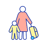 external Displaced-family-RGB-color-icon-helping-refugees-filled-color-icons-papa-vector icon