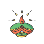 external Diwali-Dish-india-filled-color-icons-papa-vector icon