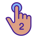 external Double-Touch-Gesture-touch-gestures-filled-color-icons-papa-vector icon