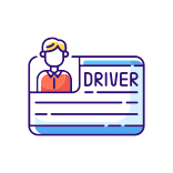 external Drivers-License-car-sharing-filled-color-icons-papa-vector icon