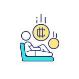 external Earning-Free-Cryptocurrency-making-money-on-crypto-filled-color-icons-papa-vector icon