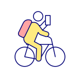 external Ecotourism-bike-and-scooter-filled-color-icons-papa-vector icon