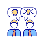 external Employee-Engagement-business-communication-filled-color-icons-papa-vector icon
