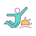 external Exercise-morning-routine-filled-color-icons-papa-vector-2 icon