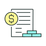 external Financial-Report-dealing-with-inflation-filled-color-icons-papa-vector icon