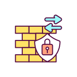 external Firewalls-banking-security-filled-color-icons-papa-vector icon