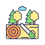 external Forest-land-types-filled-color-icons-papa-vector icon