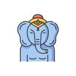 external Ganesha-india-filled-color-icons-papa-vector icon